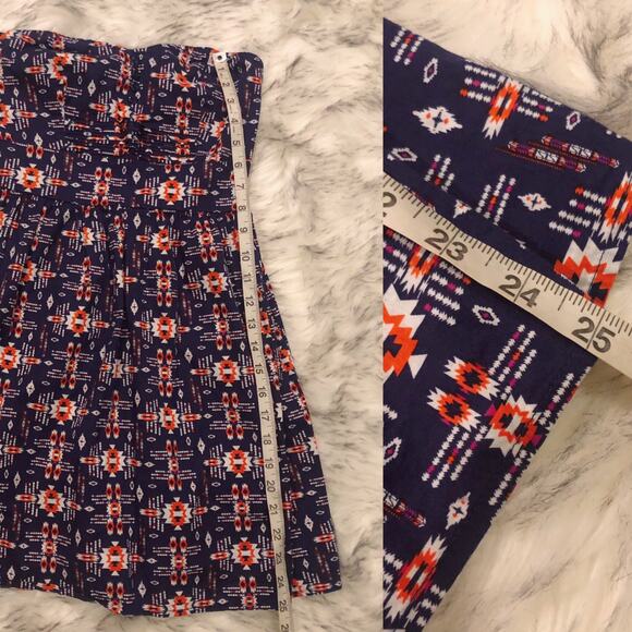 Bebop | dark blue strapless western boho dress - Picture 9 of 9